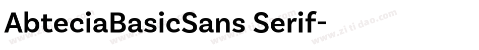 AbteciaBasicSans Serif字体转换